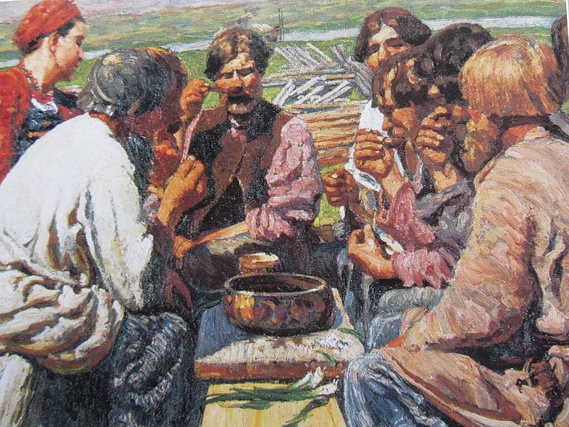 1859 - Sergej Vasilievič Maljutin - Il pranzo della Brigata 1934